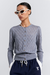 PEARL LACE CARDIGAN GREY MARLE