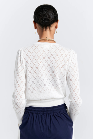 PEARL LACE CARDIGAN OFF WHITE
