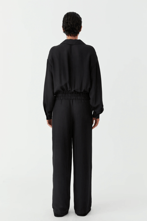 PEDRO STRIPE PANT BLACK