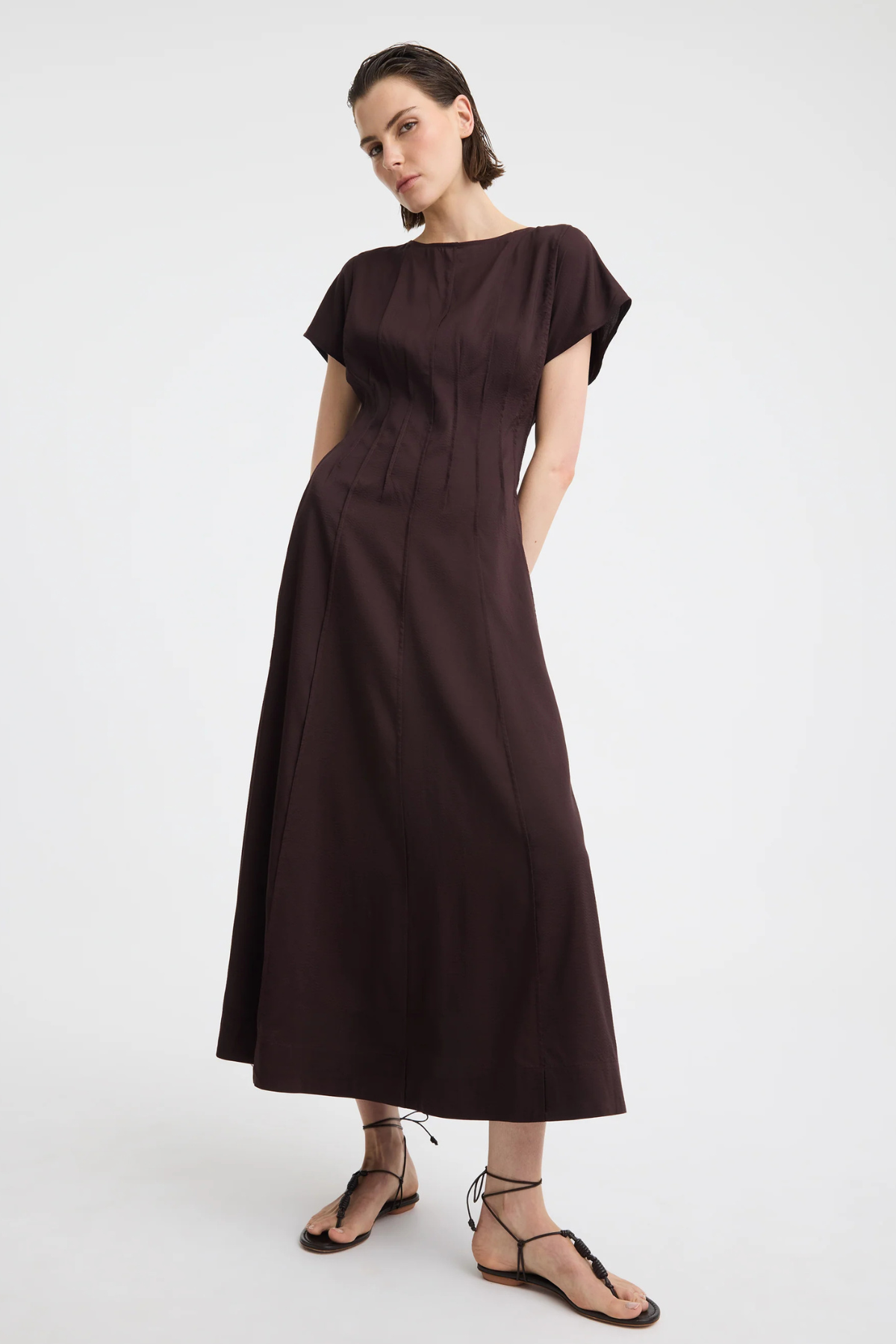 PENELOPE DRESS CHOCOLATE