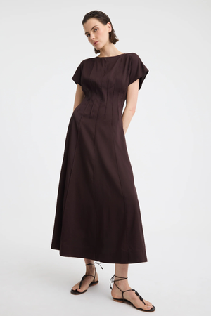 PENELOPE DRESS CHOCOLATE