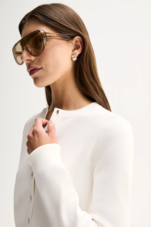 PENNY KNIT CARDIGAN WHITE