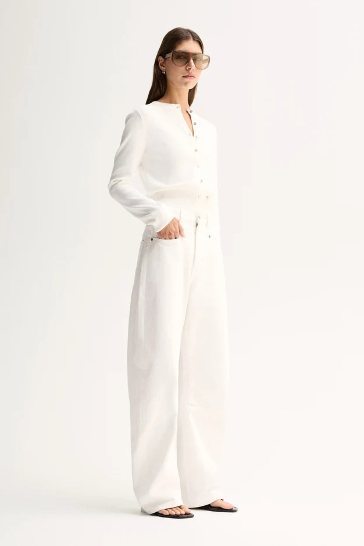PENNY KNIT CARDIGAN WHITE