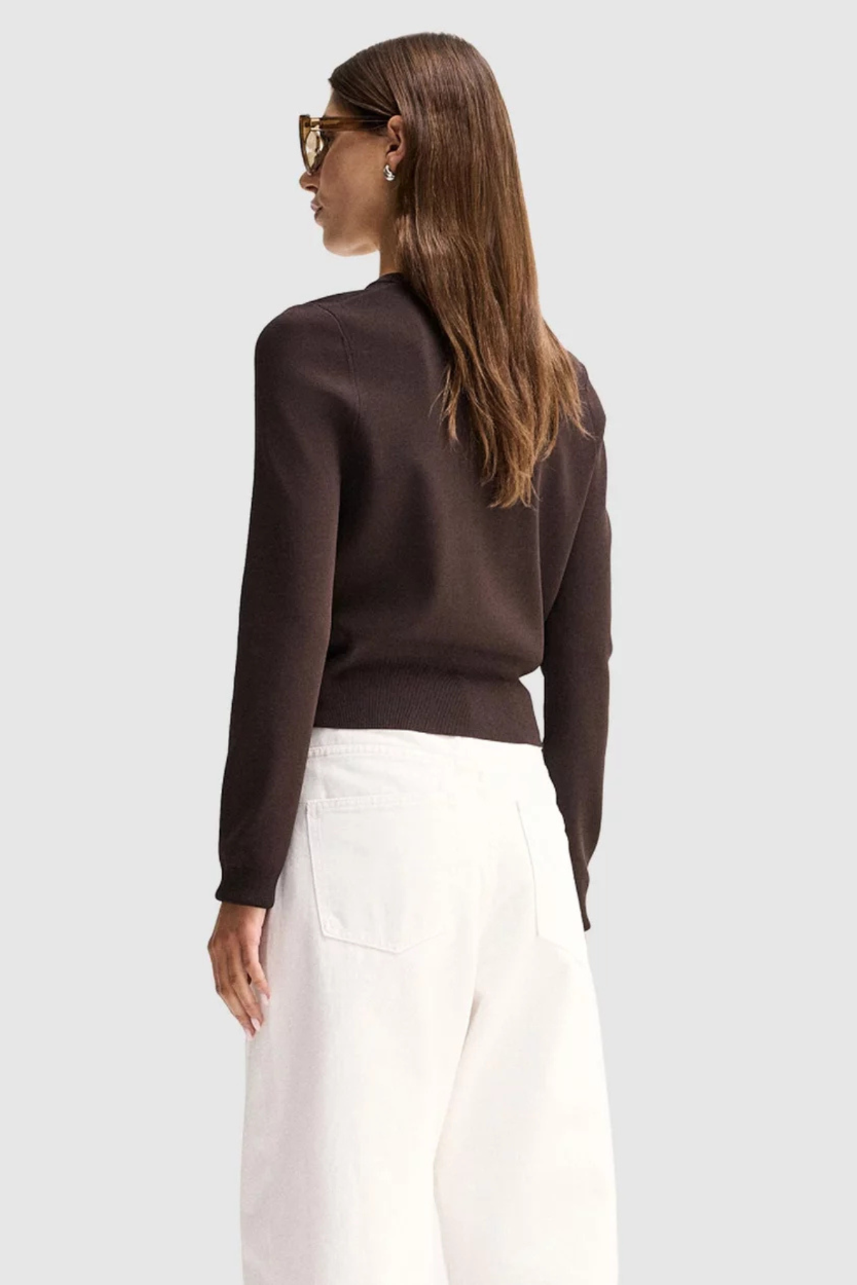 PENNY KNIT CARDIGAN CHOCOLATE