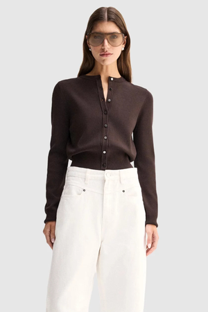 PENNY KNIT CARDIGAN CHOCOLATE