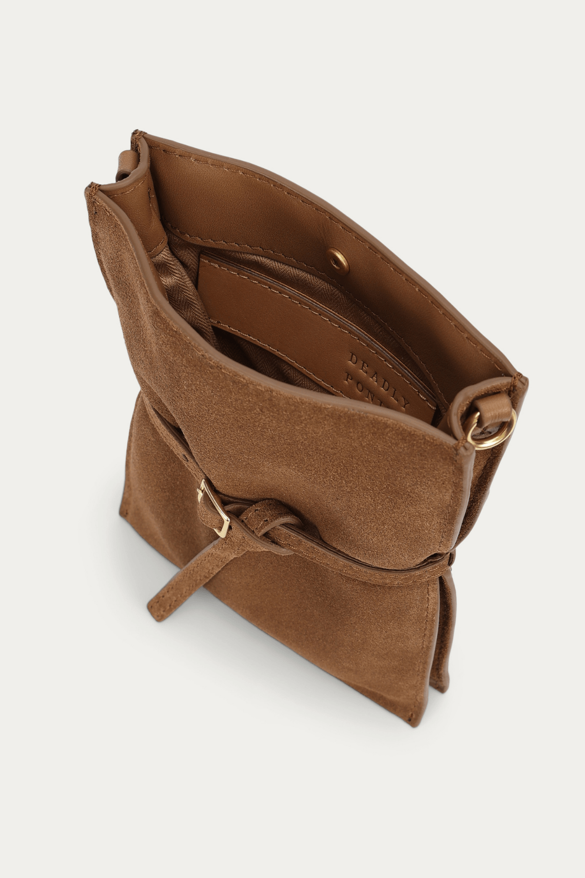 PENNY PHONE POUCH HAZEL SUEDE