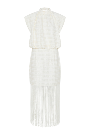 PENTZIA MALISA DRESS SNOW WHITE