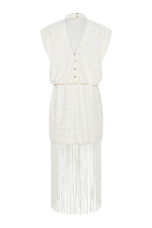 PENTZIA MALISA DRESS SNOW WHITE