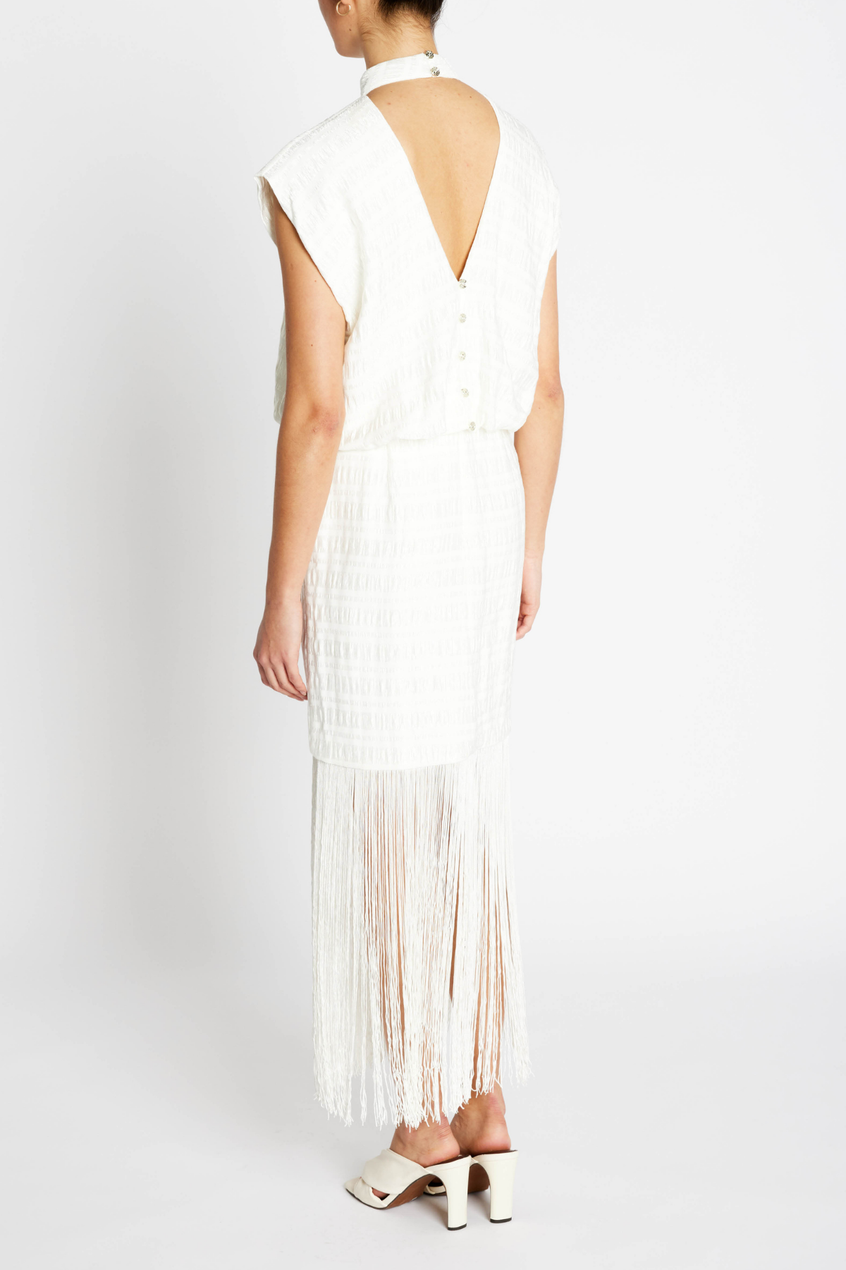 PENTZIA MALISA DRESS SNOW WHITE