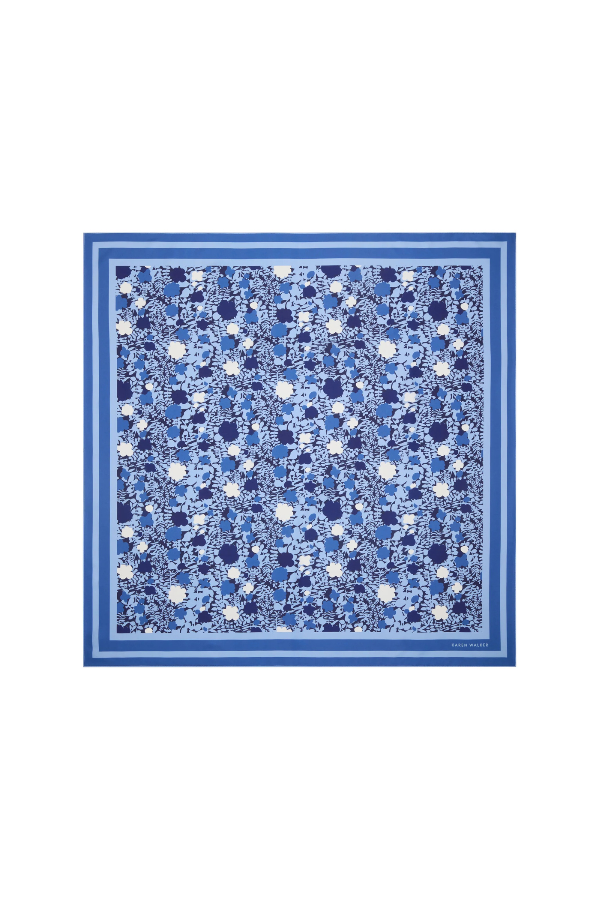 PERFECT DAY CLASSIC SILK SCARF BLUE