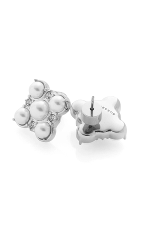 PERLA EARRINGS SILVER/PEARL/CZ