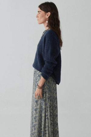 PHILIPPO SWEATER ALPACA BLUEBERRY