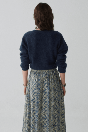 PHILIPPO SWEATER ALPACA BLUEBERRY
