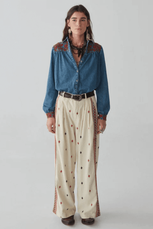 PHOEBE BLOUSE BLUE MOON