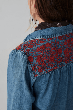 PHOEBE BLOUSE BLUE MOON
