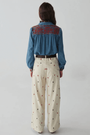 PHOEBE BLOUSE BLUE MOON