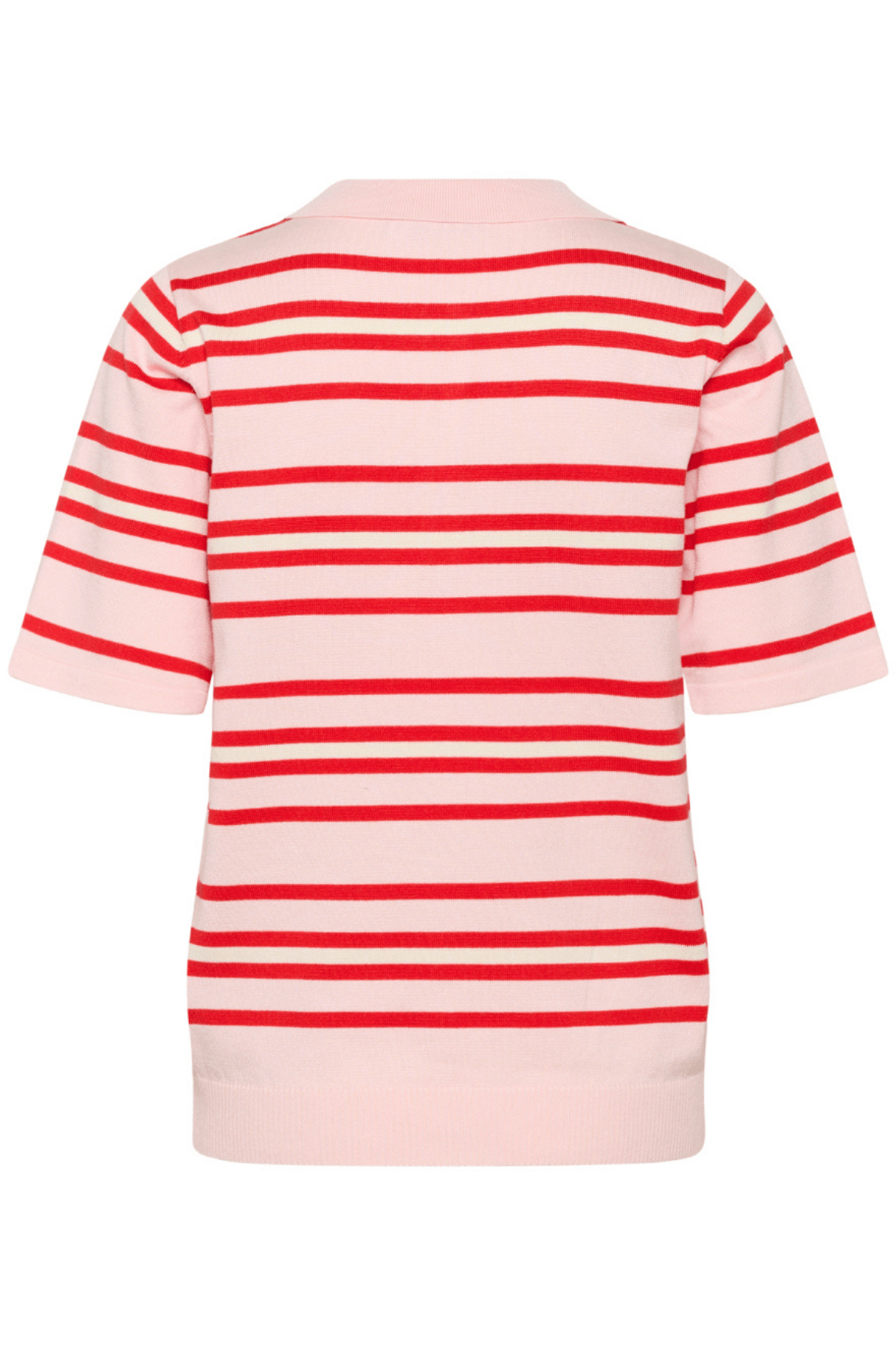 PILA POLO PULLOVER CHALK PINK RED MULTI STRIPE
