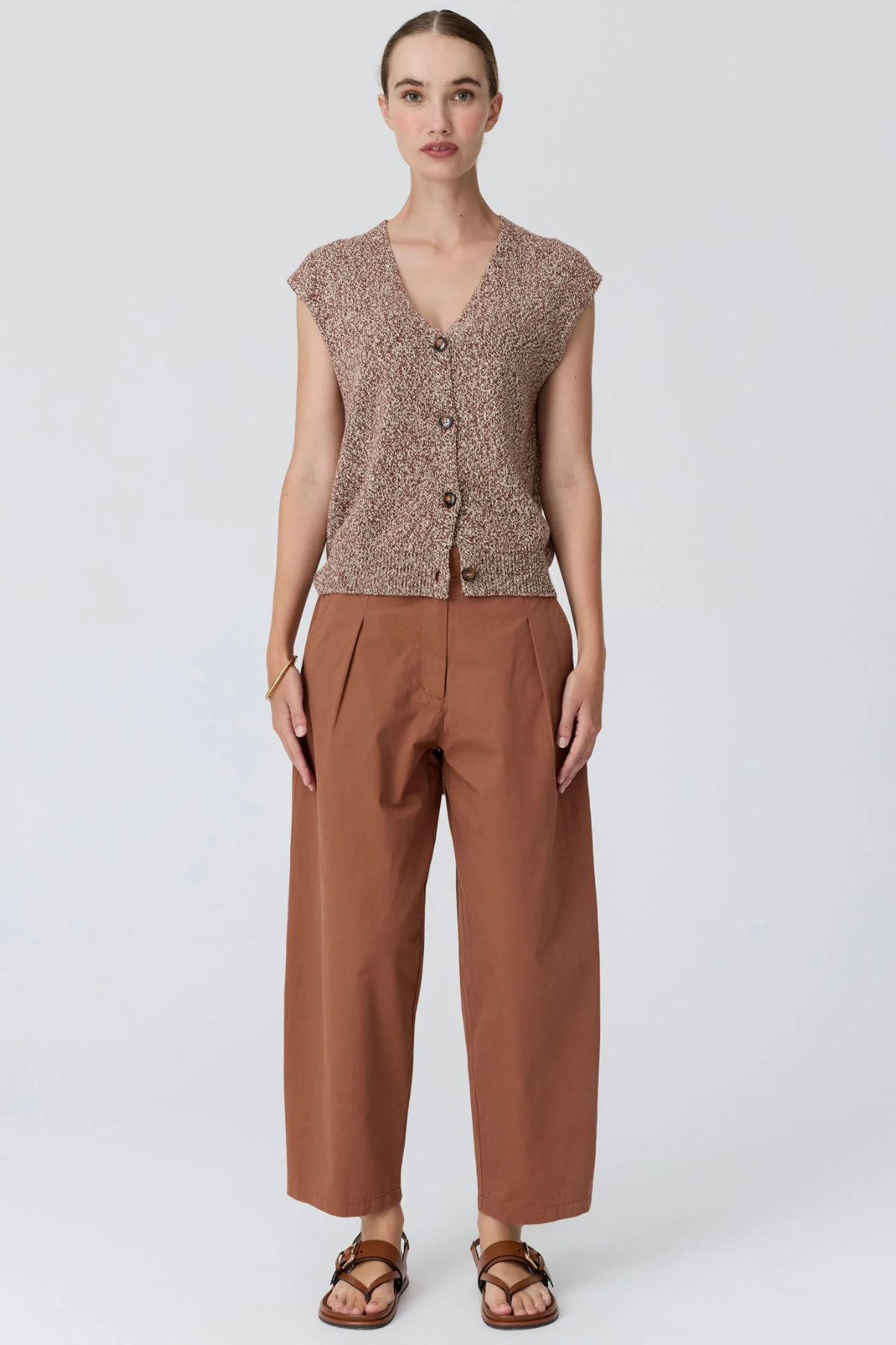 ALMA BARREL PANT TOFFEE