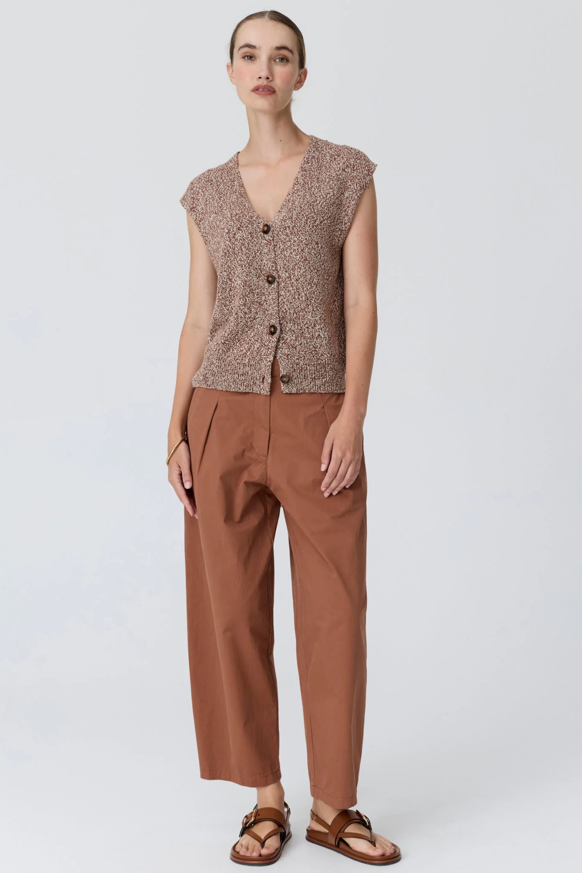 ALMA BARREL PANT TOFFEE