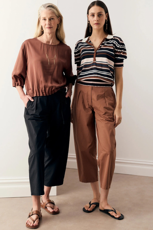 ALMA BARREL PANT TOFFEE