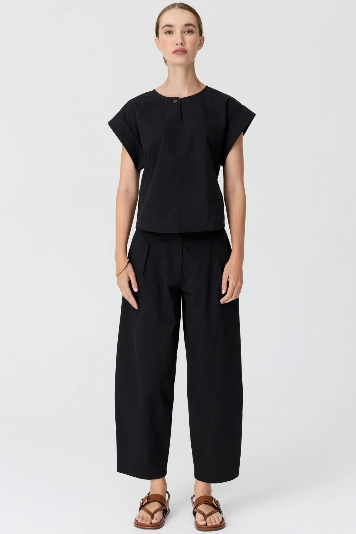 ALMA BARREL PANT BLACK