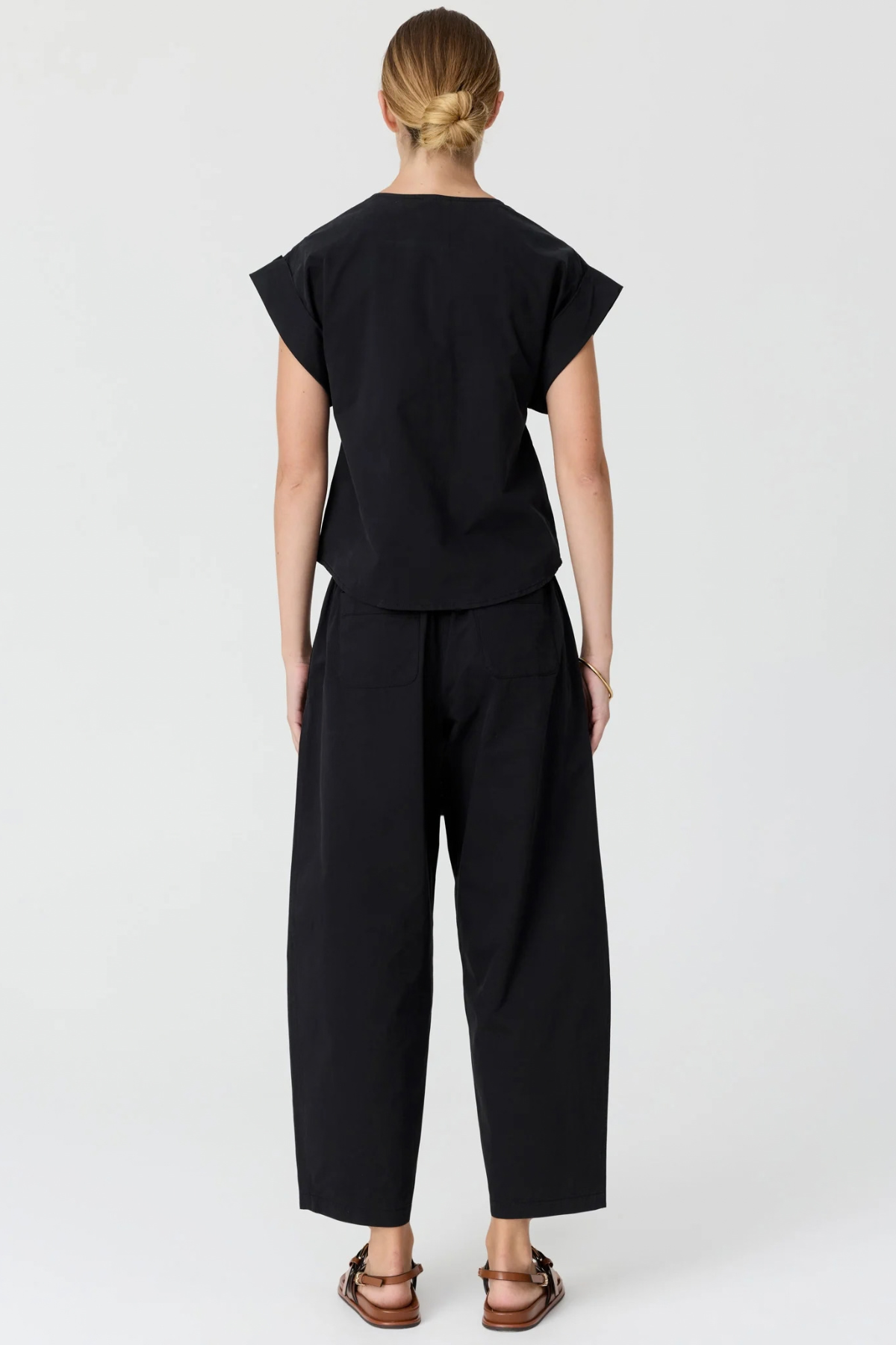 ALMA BARREL PANT BLACK