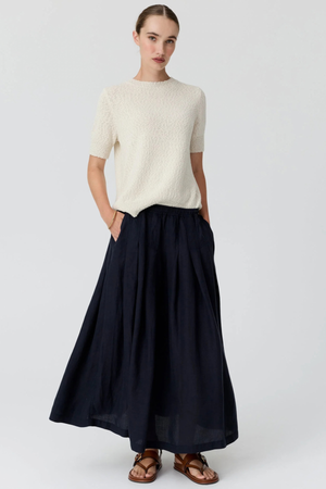 CEDAR LUREX KNIT TOP CHALK/SILVER