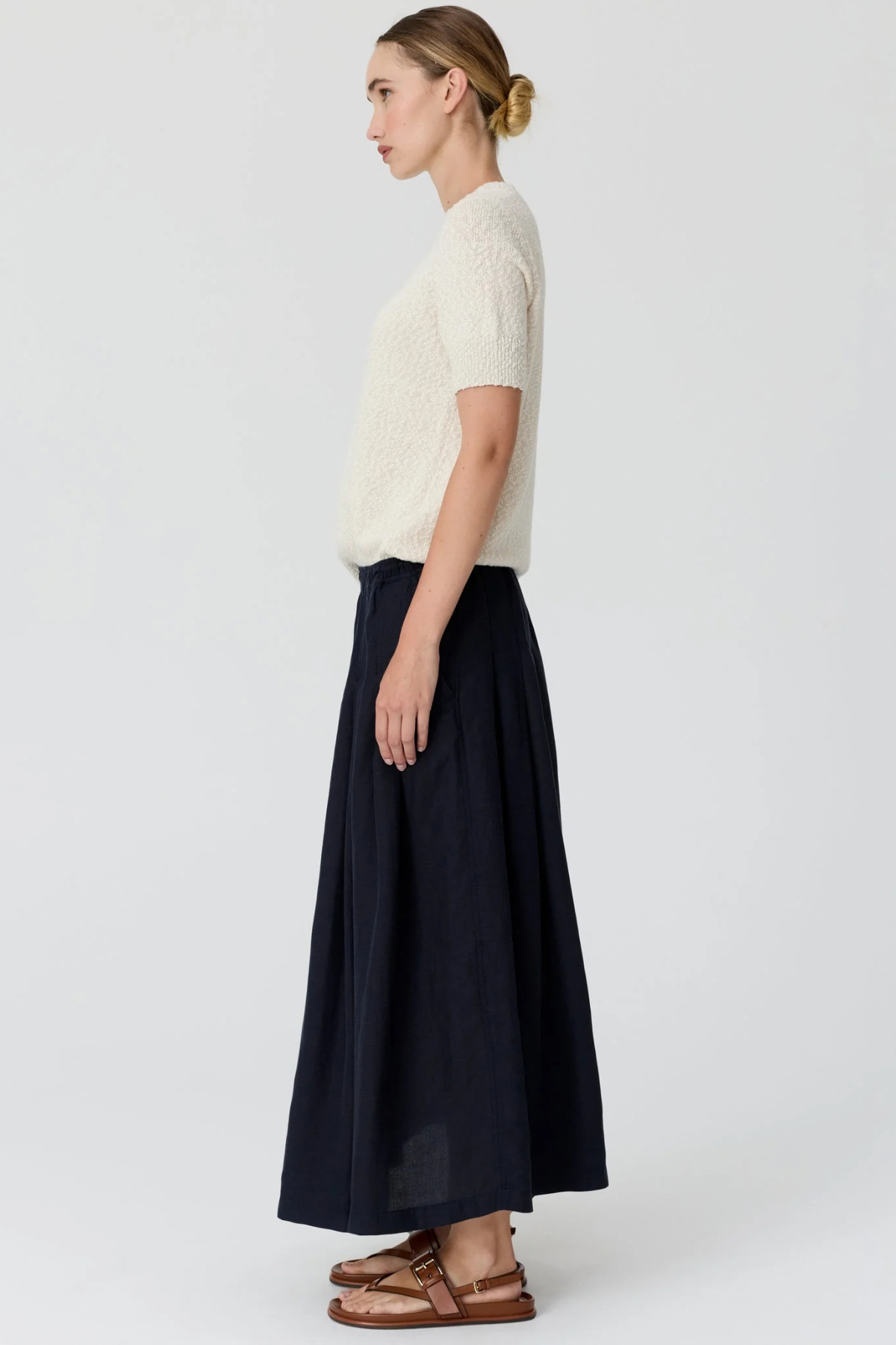 CEDAR LUREX KNIT TOP CHALK/SILVER