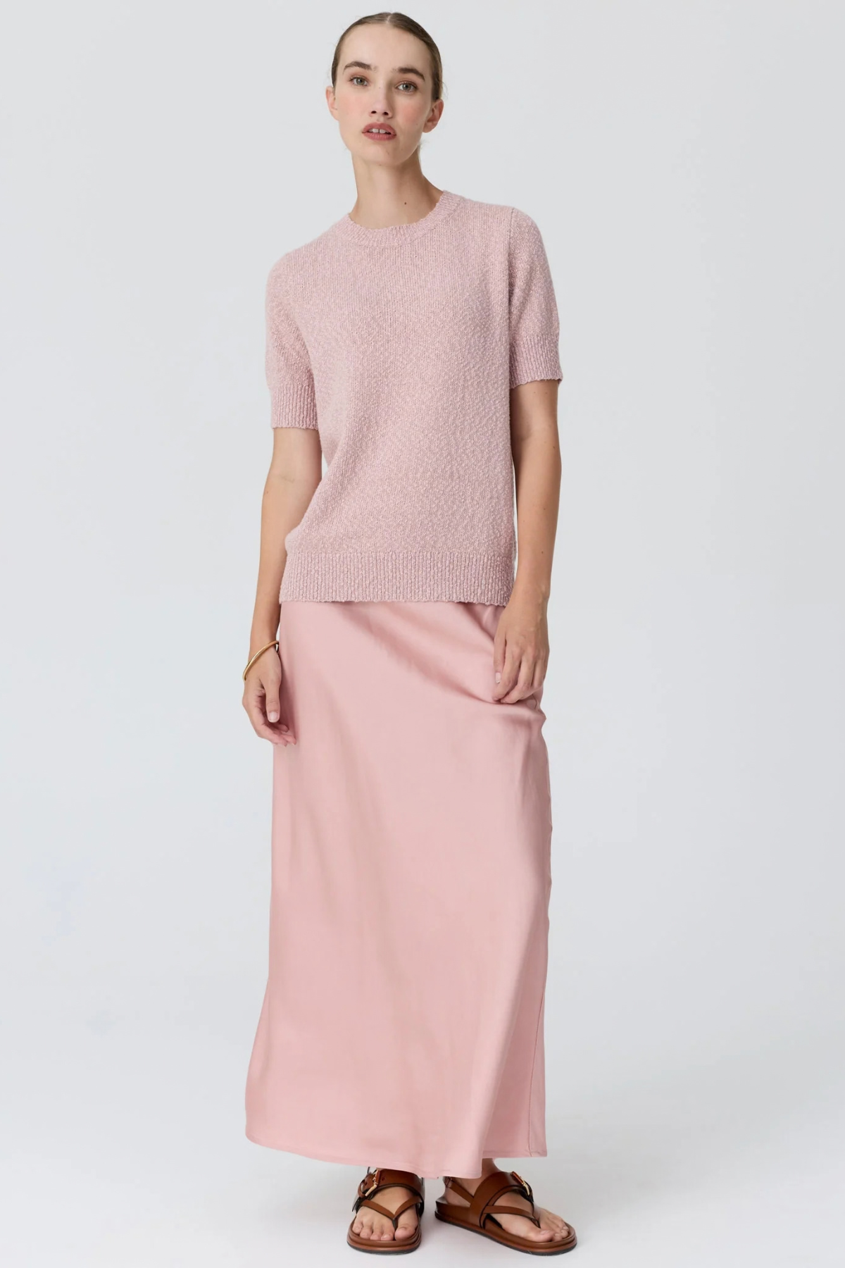 CEDAR LUREX KNIT TOP PINK/ROSE