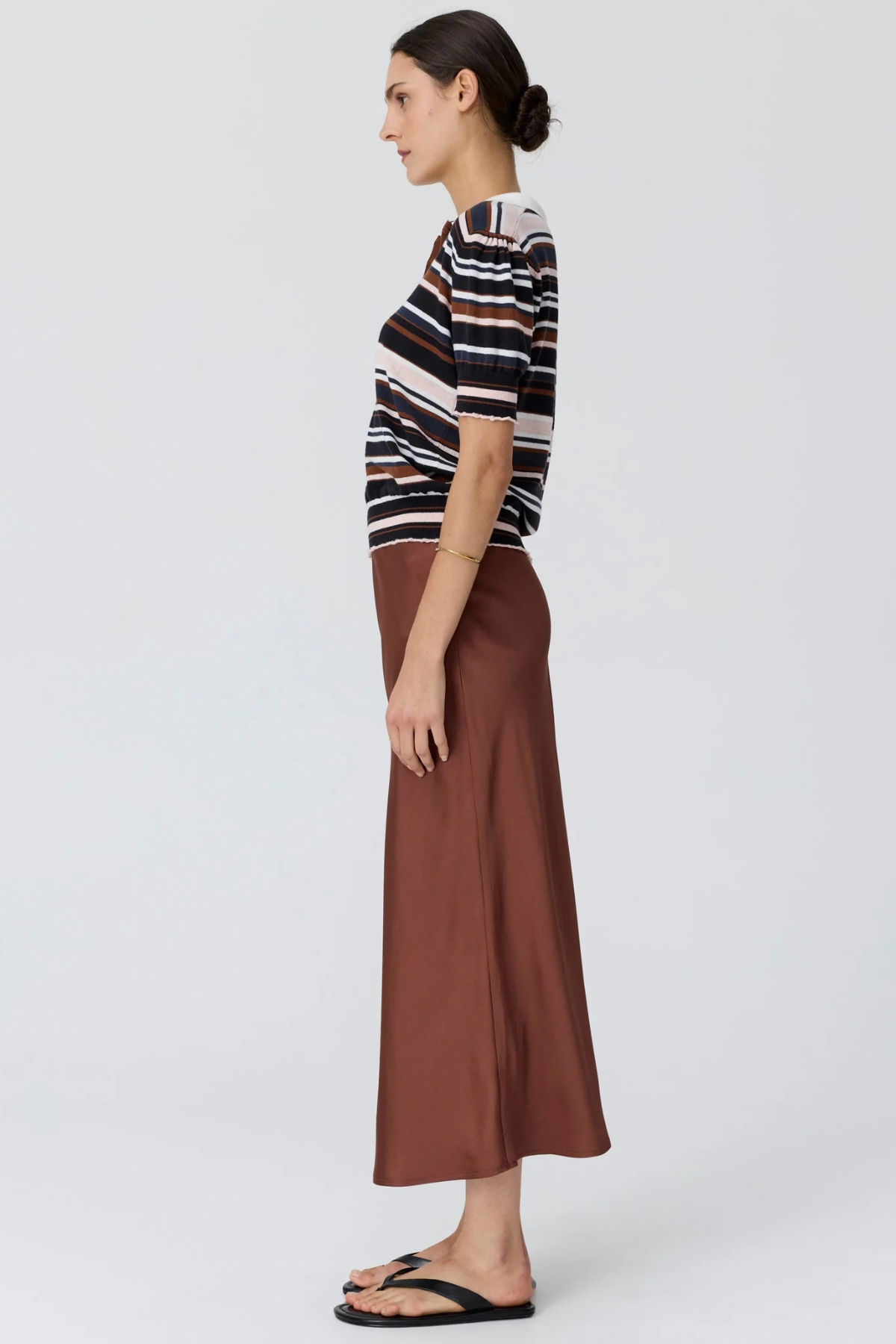 DAHLIA KNIT POLO MULTISTRIPE