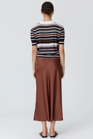 DAHLIA KNIT POLO MULTISTRIPE