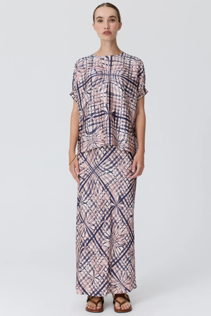 LATTICE TOP PINK CHECK