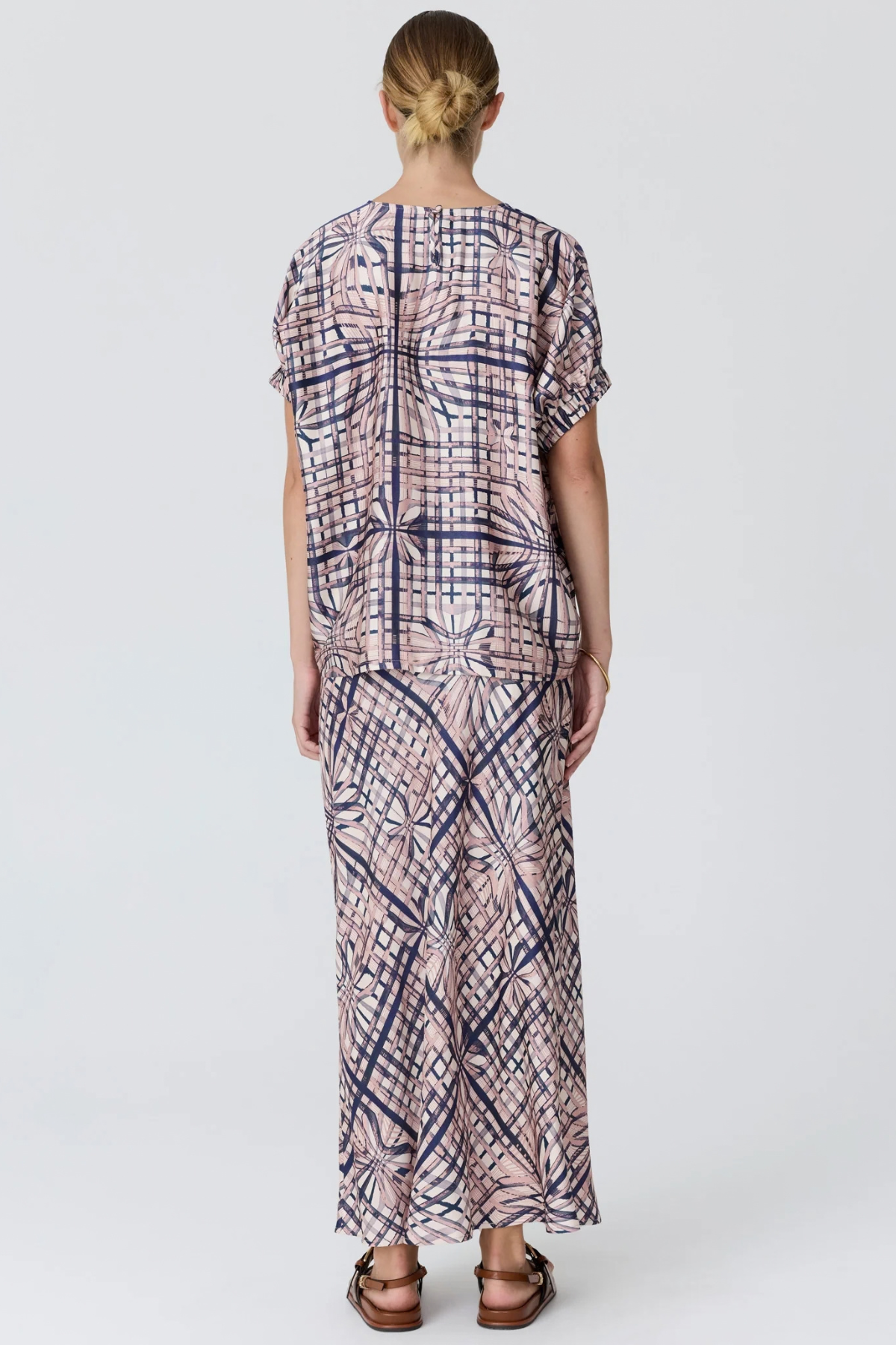 LATTICE TOP PINK CHECK