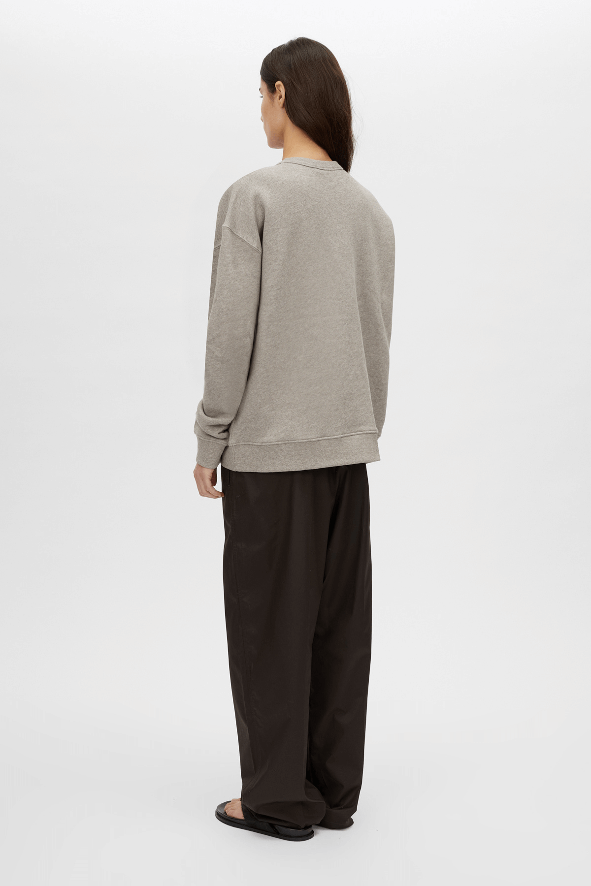 POLARIS LOGO CREW DAPPLED GREY