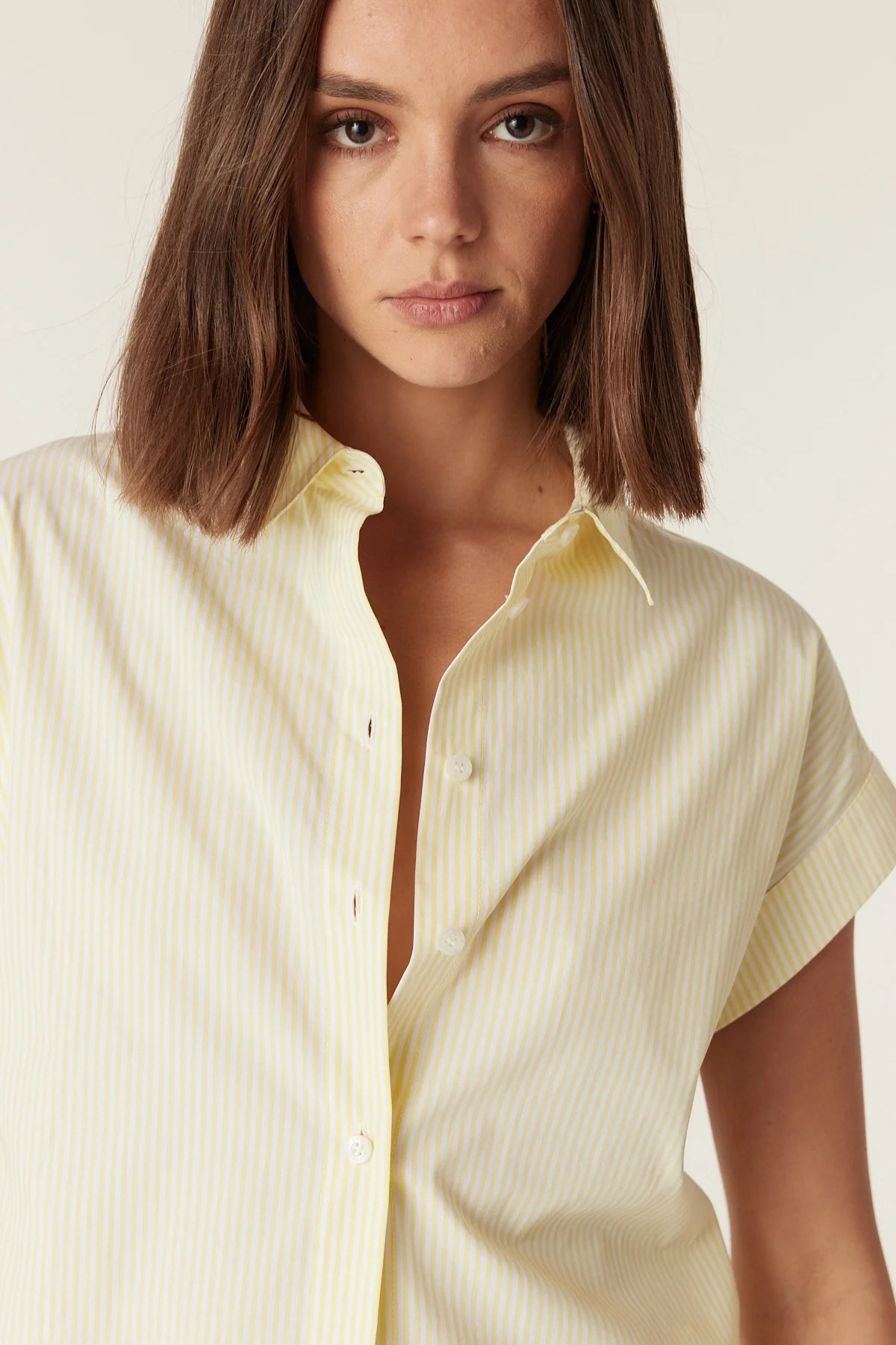 PORTSEA SHIRT YELLOW STRIPE