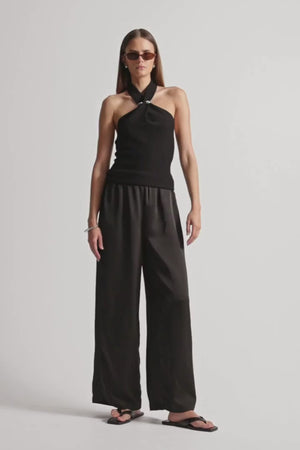 ZINNIA KNIT TOP BLACK