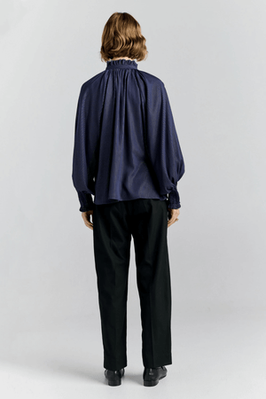 PROVINCE BLOUSE NAVY