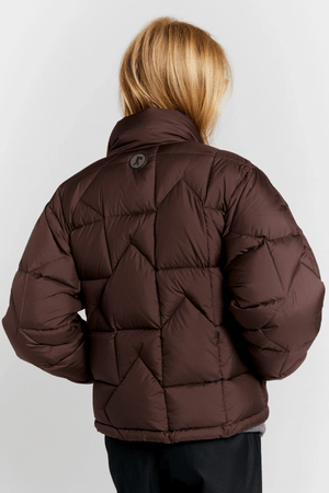 QUEST MONOGRAM DOWN PUFFER MAHOGANY