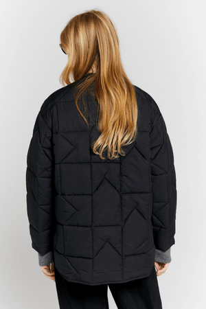 QUILTED MONOGRAM JACKET BLACK