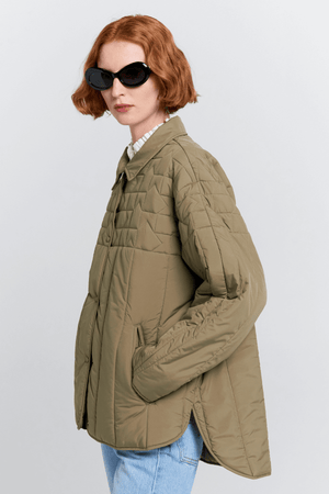 QUILTED VOYAGER JACKET HERB GREEN