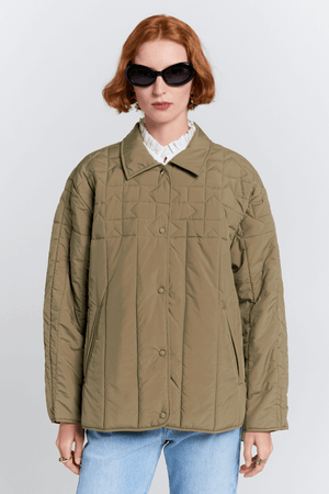 QUILTED VOYAGER JACKET HERB GREEN