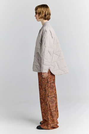 QUILTED MONOGRAM JACKET ECRU