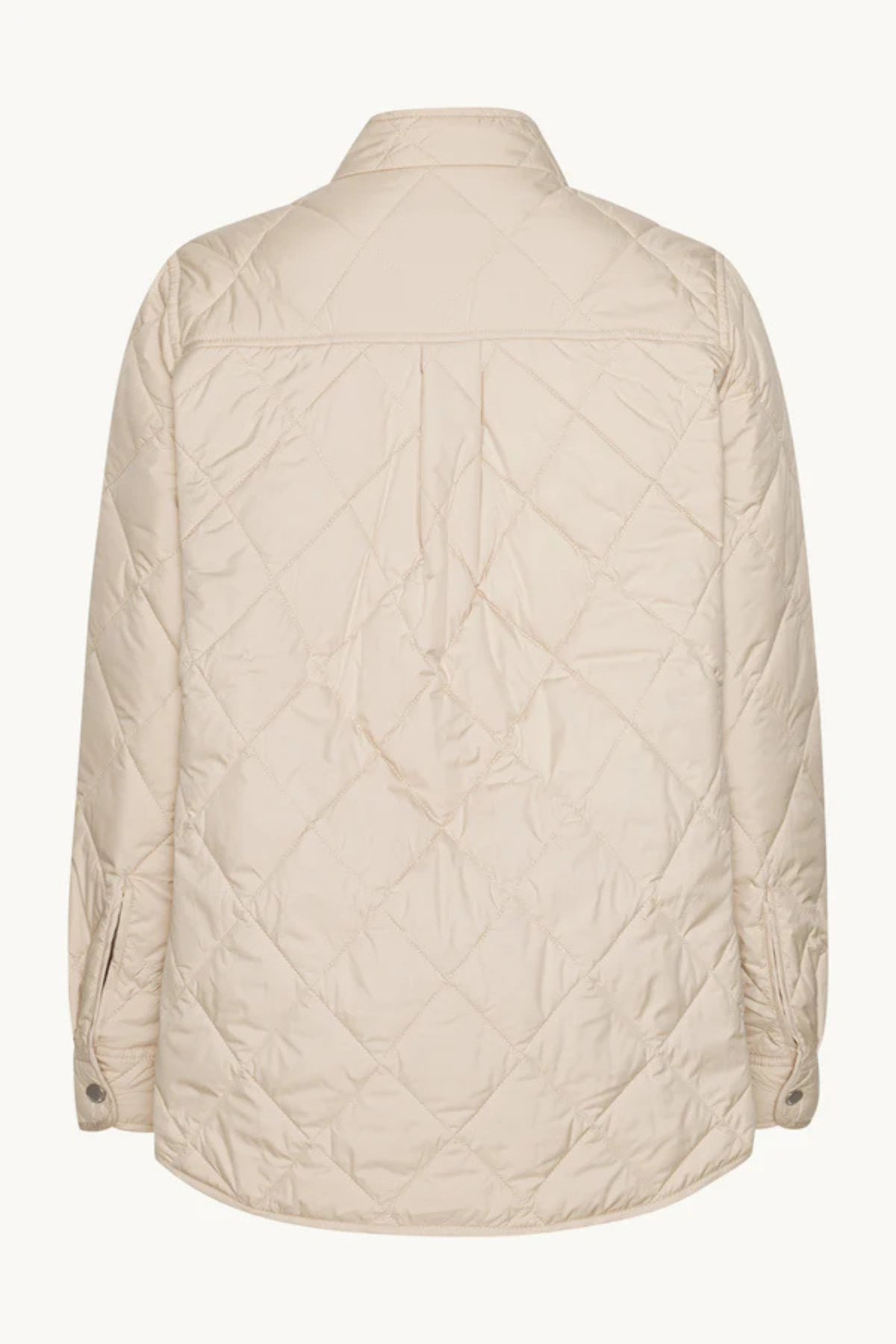 QUILTED SHIRT JACKET LIGHT CAMEL