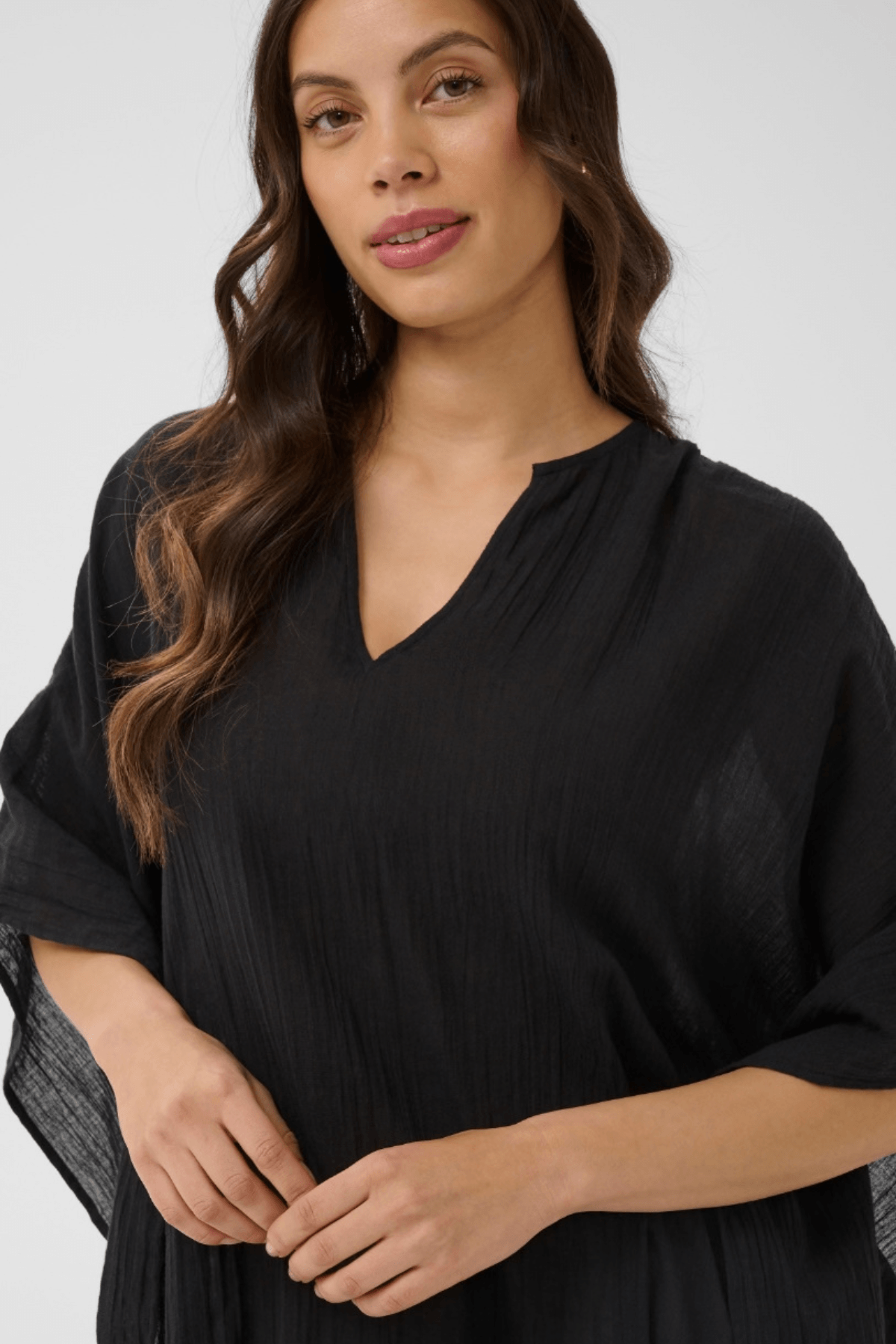 RAAFA KAFTAN BLACK