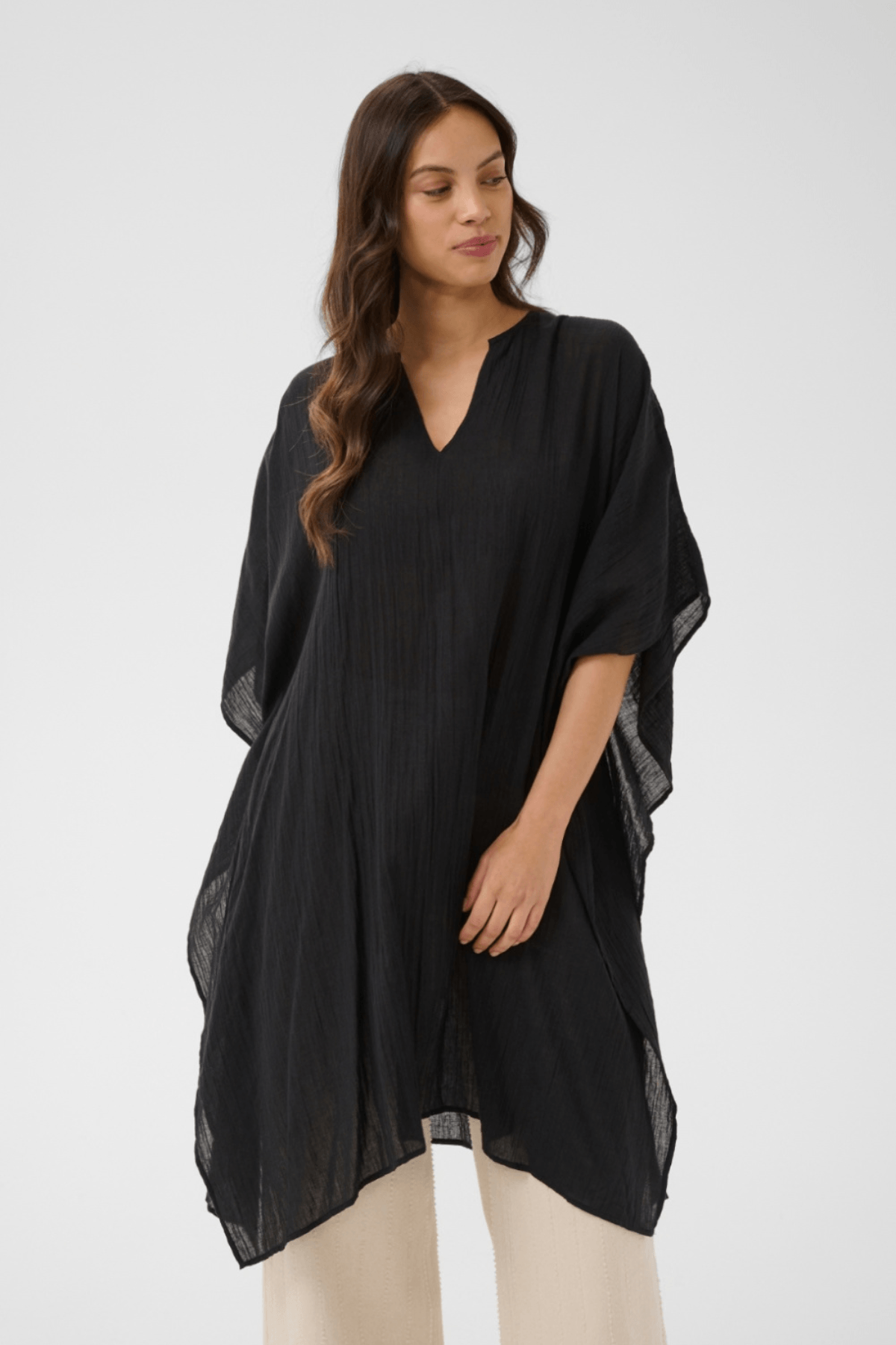 RAAFA KAFTAN BLACK