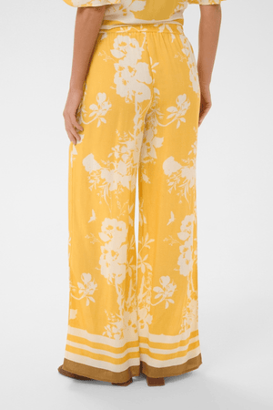 RASHEDA PANTS GOLDEN APRICOT FLOWER