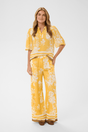 RASHEDA PANTS GOLDEN APRICOT FLOWER
