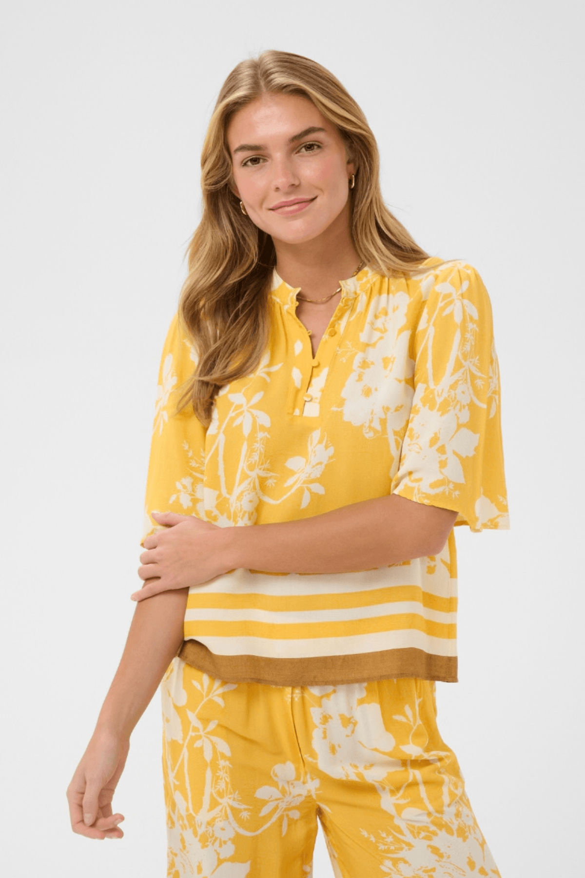 RASHEDA BLOUSE GOLDEN APRICOT