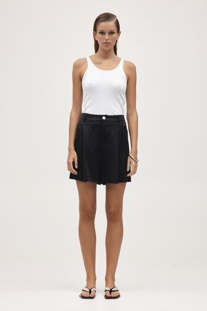 RAYMOND SHORT SILK BLACK