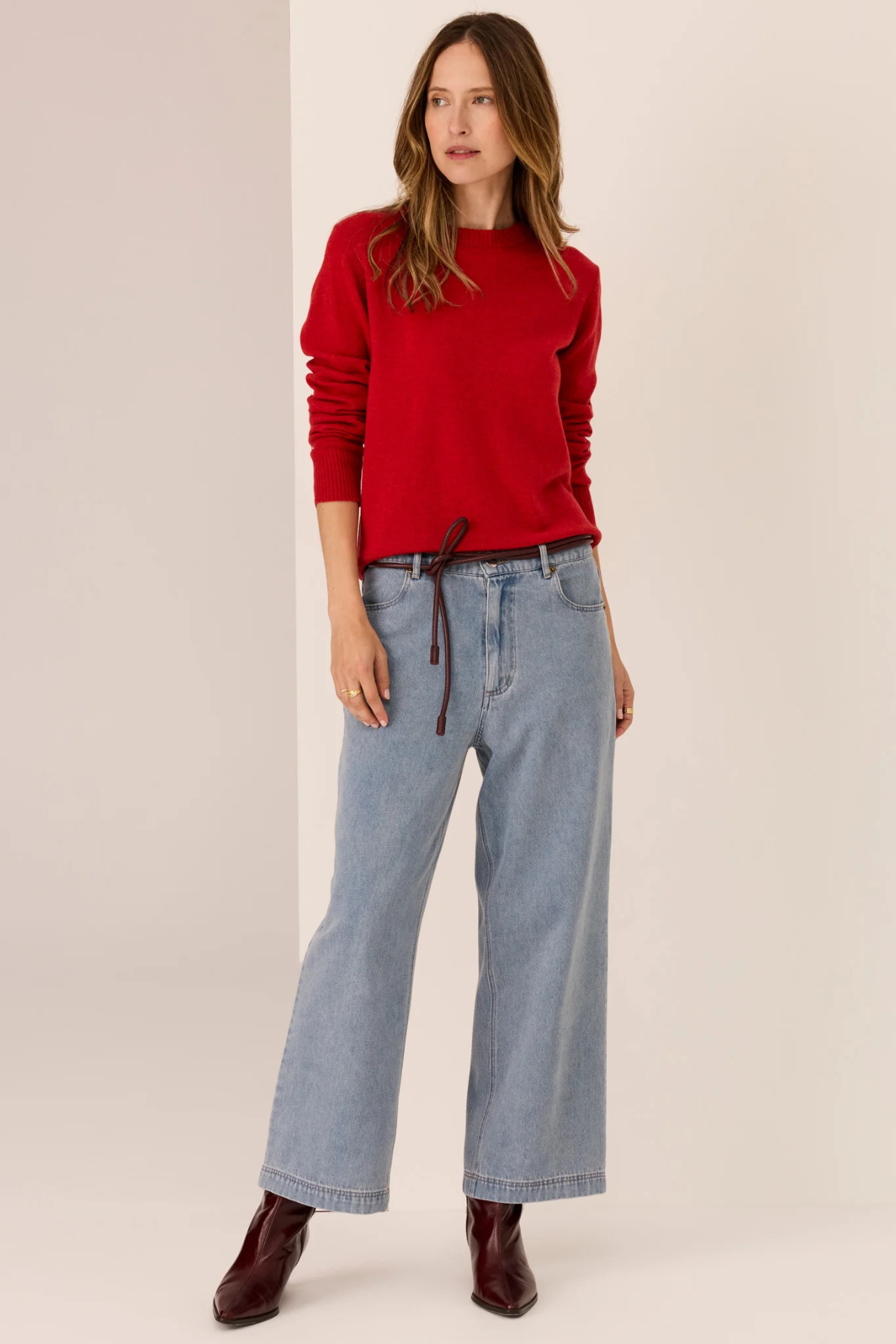 ORSON CREW KNIT RED